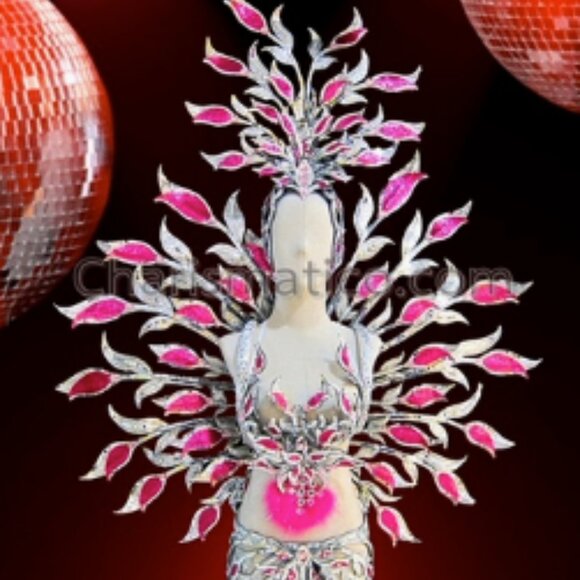 Charismatico Other - Cabaret Costume Silver Magenta 5-Piece